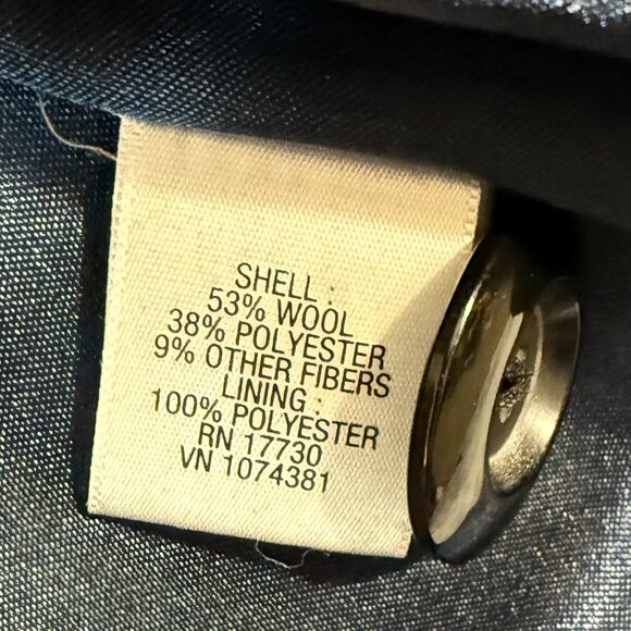 Merona Plus Size Navy Wool Blend Hooded Heavyweight Coat Women’s XXL Jacket - Picture 9 of 11